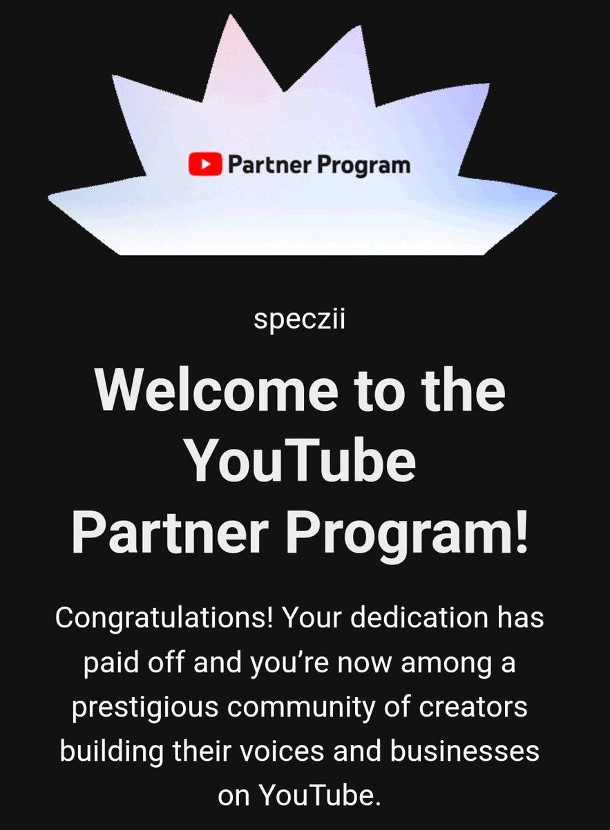 Speczii's tweet image. BUDGE! Thank for supporting and watching my stuffs 🥹
#youtubepartnerprogram #yay
