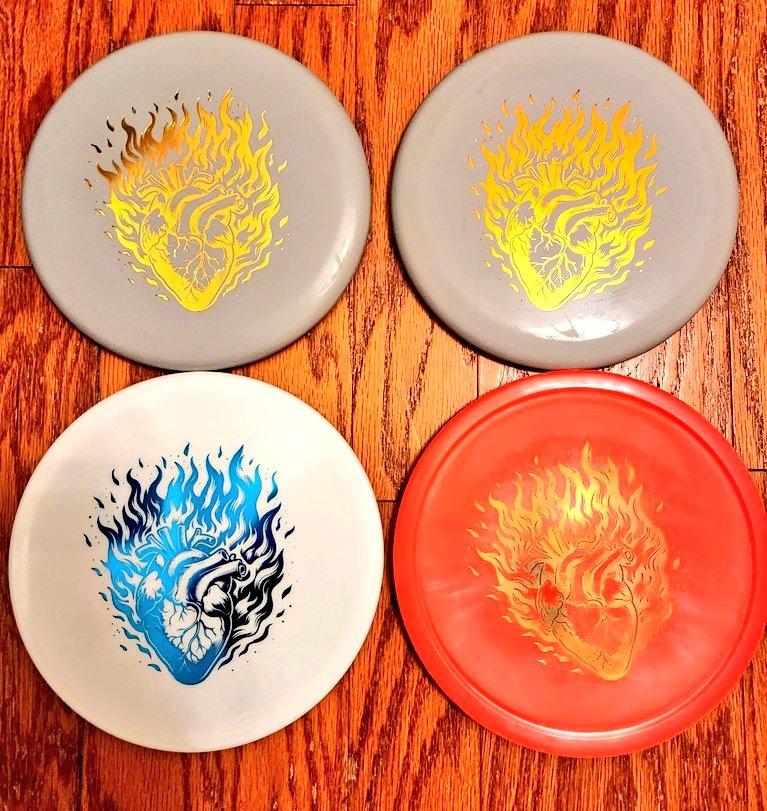 40somethingPunk's tweet photo. Hearts on Fire @DoomsdayDG style. #doomsdaymonday https://t.co/63Uf7kOBBc