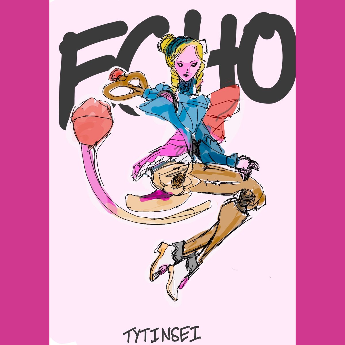 tytinsei's tweet photo. Some sketching practice and Echo appreciation. #Overwatch #digitalart #art https://t.co/I2dEp6mBCB