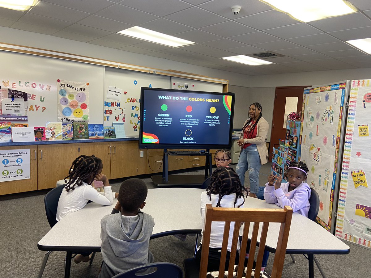 Our counselor hosted a community circle for our African-American students today. They learned about Black History Month and how it all started. #grizzlygreat #thisisRUSD