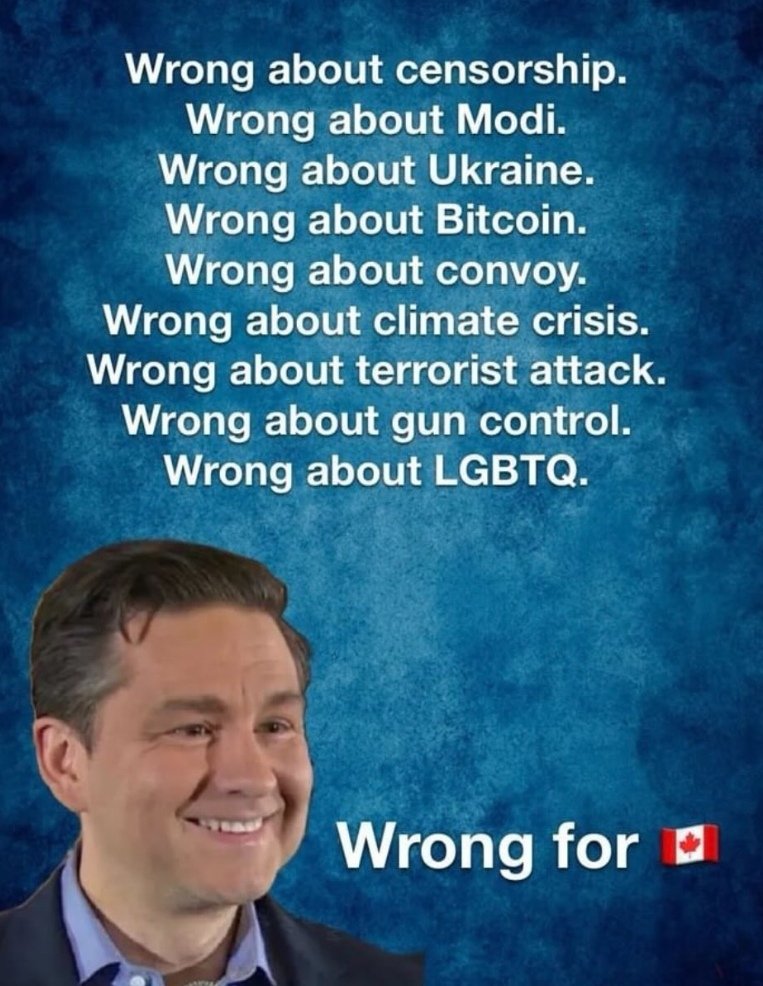 Gio0357's tweet photo. @natnewswatch #TrumpOfTheNorth #WrongForCanada #SayNoToPoilievre #FreedomConvoySupporter https://t.co/cnMrqk7eb7
