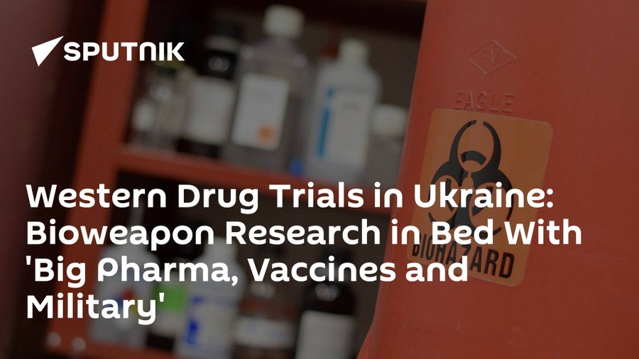 judymorris3's tweet photo. Western Drug Trials in #Ukraine: Bioweapon Research in Bed With 'Big Pharma, Vaccines and Military' #BioweaponsLabs
The US government has funded bioweapons labs in Ukraine. The marriage of Big Pharm, vaccines and the military is pure evil. There is ZERO accountability on what goes on in these labs.
https://t.co/GNyKYKf6lL