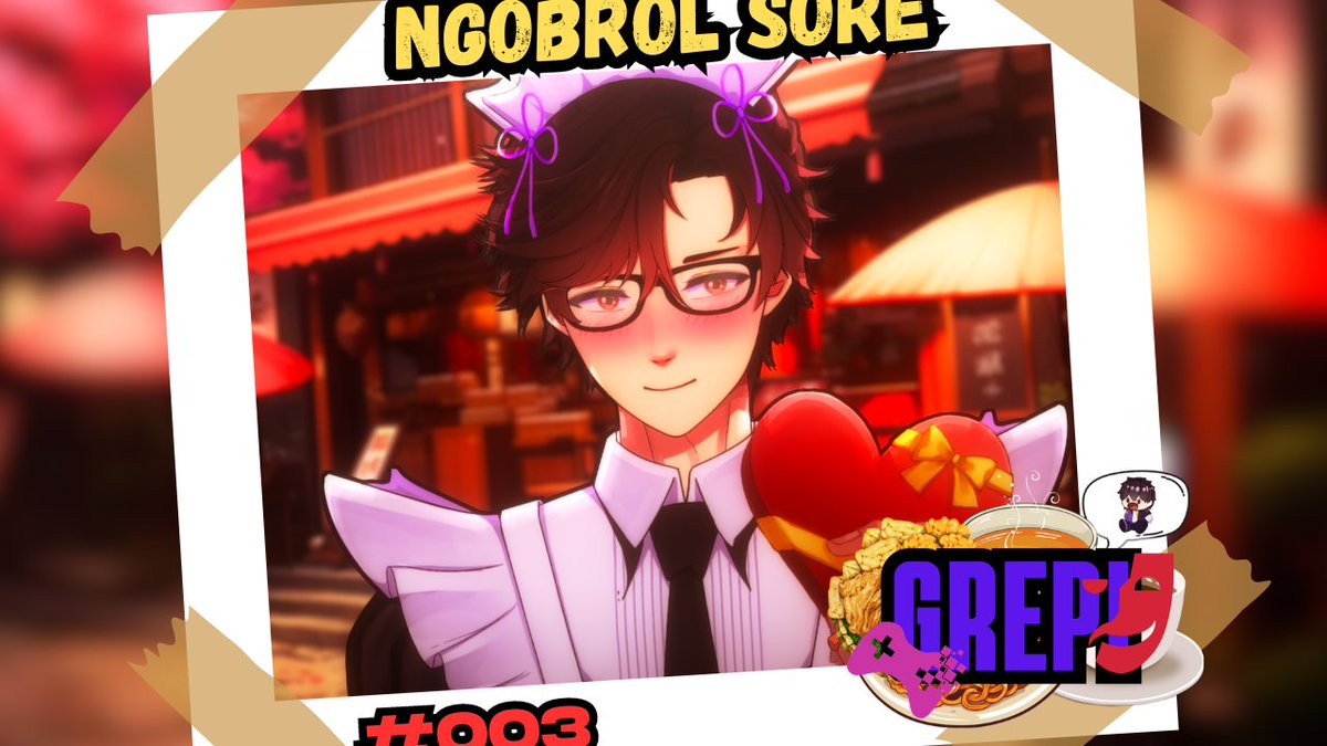 Kukohen13's tweet photo. 【GREPI #003】KISAH NT DULU SEBELUM VALENTINE #shorts
📅SELASA, 13 Febuari 2024
⏰15.00 WIB GMT+7
🎭https://t.co/COQMlvEnVi
#Vtuber #VtuberID #vtuberindonesia #Grind_Misfortune #GriMF13 #Grim_live #curhat #Soresantai #PodcastAndChill #Gosip #Gorengan #Ngobrol #GREPI https://t.co/yfsK6ksD9F