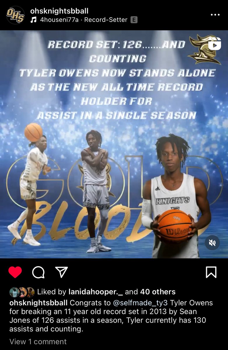 Just beat the record for 126 assists in a single season…. I’m at 130 and still going 🙏