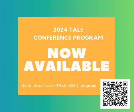 The 2024 TALE Conference program is NOW AVAILABLE. Click the link bit.ly/TALE_2024_prog… to view. Registration will close on Friday, February 23, 2024. Also, the last day for vendors/sponsors to register is Friday, February 16.