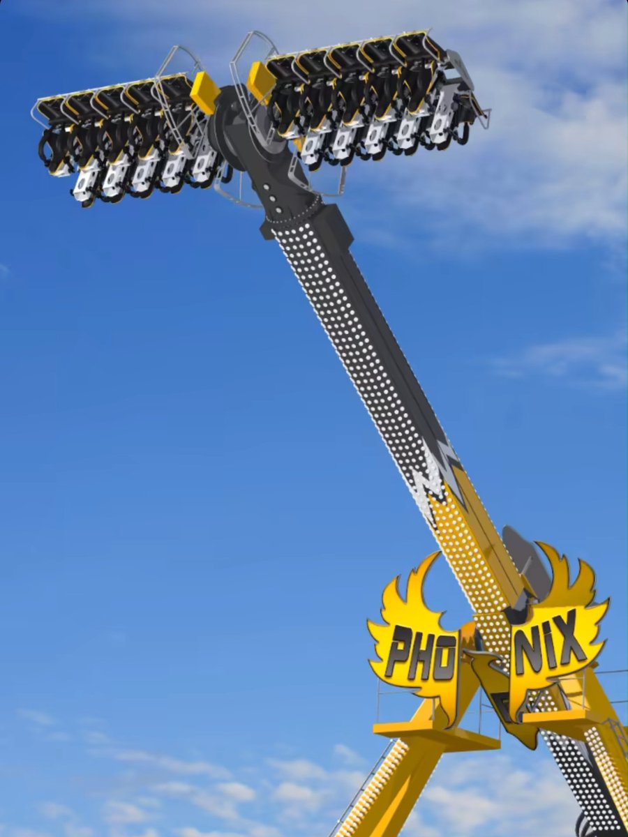 coasterchitchat's tweet photo. Technical Park has given us our first look at their brand-new Jet Fighter 20 model that will have you flying like a Phoenix! This new portable thrill ride will take up to 20 riders head over heels up to nearly 80 feet in the air.
📸 Technical Park
#technicalpark #jetfighter https://t.co/YsSaRDnAMd
