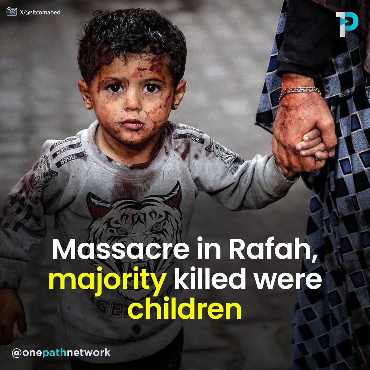 OnePathNetwork's tweet photo. This was Israel's 'safe zone' 

They butchered children in unprecedented numbers

Palestinian refugees sheltering in tents were bombed 

#RafahMassacre #RafahUnderAttack https://t.co/yQoI7wwKe6