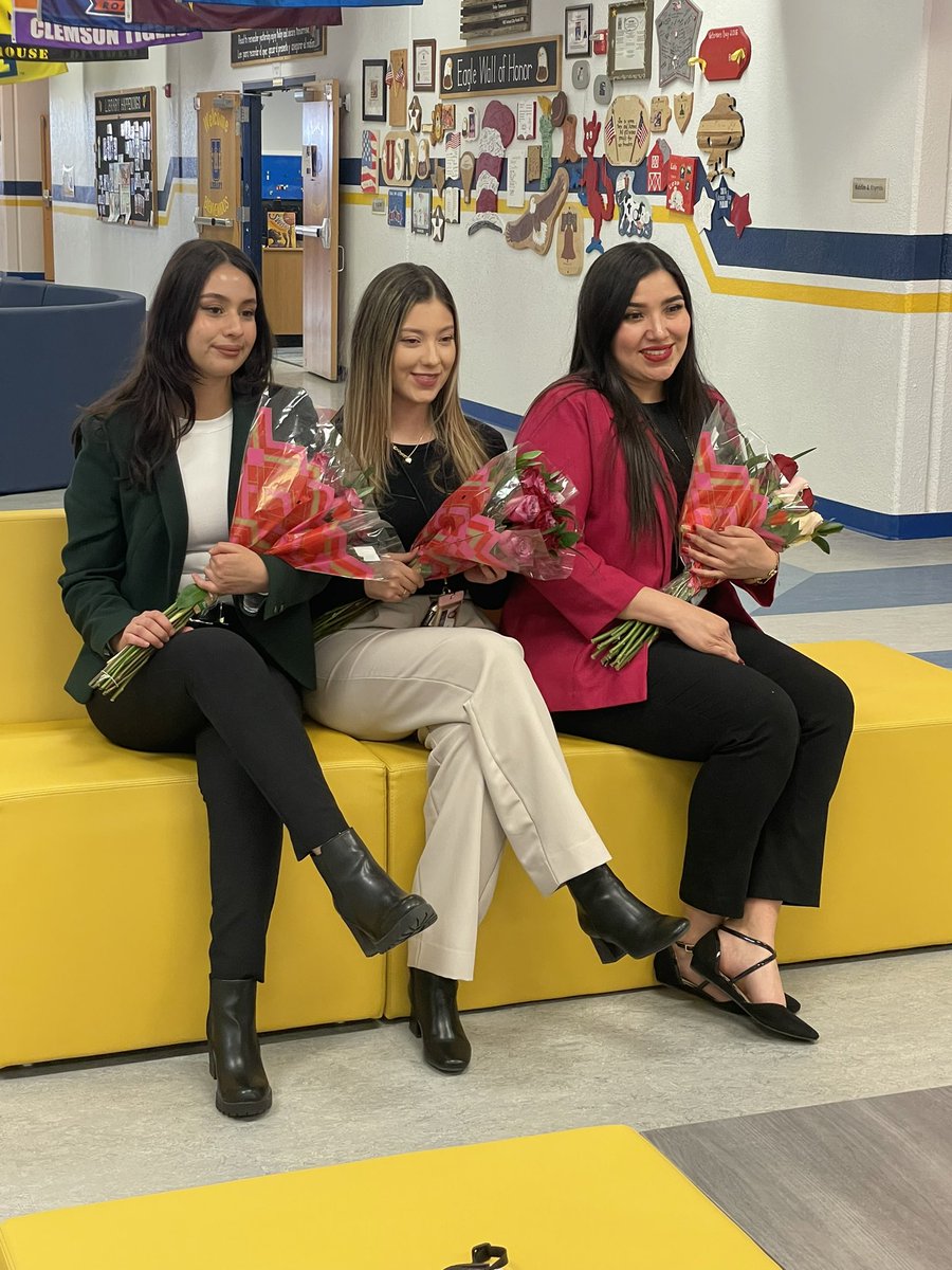 Congratulations Ms. Miranda, Ms. Salgado, and Ms. Hernandez on being selected as 3 out of 5 Rookie finalists for 
Clint ISD! #WeAreClint <a href="/fmeeagles/">Frank Macias Eagles</a>