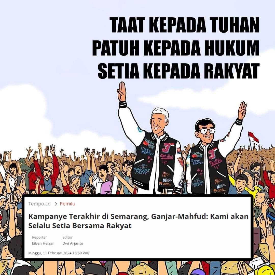 Gerak Cepat Untuk Indonesia Lebih Baik 
#GanjarPranowo #GanjarMahfud #GanjarMahfudSatset #GanjarMahfudUNtukIndonesia