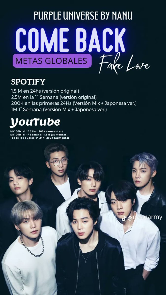 PurplebyNanu's tweet photo. Subamos esos números Army, para info sobre el come Backstreet, envíanos un mensaje
#LoveYourselfTear #fakelove #BTS #stream #purplestream #bighit_official_bts https://t.co/0uFTD7yriz