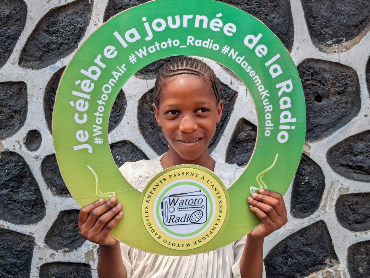 RadioWatoto's tweet photo. #Watoto_Radio célèbre la #JournéeMondialedelaRadio !
Le saviez-vous ? La radio donne aux enfants l'accès à l'information, à l'éducation et au divertissement. 
Aidez-nous à donner aux enfants congolais la voix qu'ils méritent!
#WatotoRadio #WatotoOnAir 
#RadioPourLesEnfants #RDC https://t.co/CmqCTg0Boz