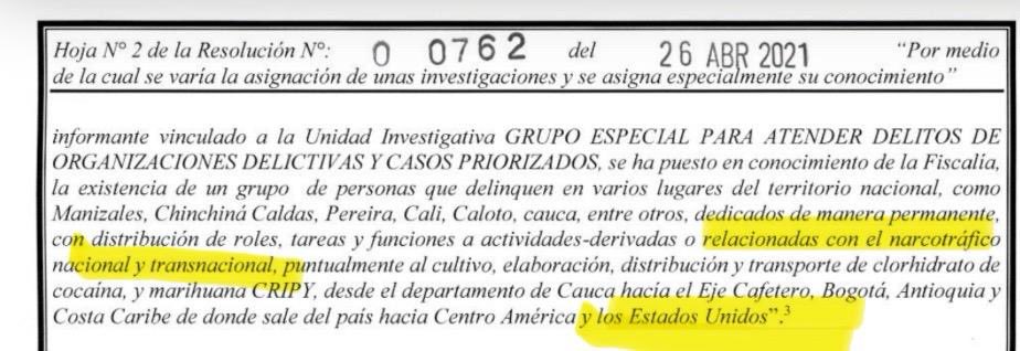 alazamo123's tweet image. Al parecer el funcionario Barbosa, se acaba de dar cuenta de la gravedad de la Resolución 0762 del 26 de abril de 2021, la cual fue suscrita por él, con la intención de apartar al fiscal 52 Jaime Ocampo, del conocimiento de los procesos que investigaban los agentes del CTI Mario…