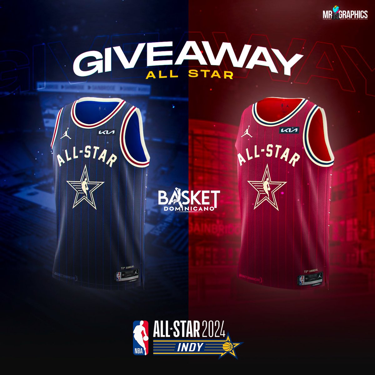 basketdom's tweet photo. ¡BASKETDOM EN EL ALL STAR GAME + GIVEAWAY! 😎🌟😎

Si, así como lo leen, activen sus notificaciones 🔔 porque nos encargaremos de que puedan vivir a través de sus dispositivos el ALL STAR GAME desde primerísima fila con contenido exclusivo al estilo de BASKET DOMINICANO 🤩

Y para ir poniéndonos en sintonía queremos regalar DOS JERSEY ORIGINALES del ALL STAR GAME a dos de nuestros fanáticos 🥳

Para participar sólo tienen que ir a nuestra cuenta de Instagram, seguir nuestra cuenta de @basketdominicano y la cuenta de nuestro patrocinador @mrgraphicsrd 🔜 luego en los comentarios decirnos ¿Quién crees que será el ganador de la competencia de triples? Y mencionar al menos 1 amigo 🤝🏽🎁🤝🏽

Los ganadores serán elegidos al azar entre los que acierten a la pregunta el día siguiente de la Competencia de Triples para que así puedan elegir la camiseta de su jugador favorito 😍🏀

¡VAMOS ARRIBA QUE ESTAMOS EN MOOD ALL STAR! PARTICIPA YA 🤩🌟🤩

#basketdom #basketdominicano #nbaxbasketdom #allstargame #nbaallstar #allstarbasketdom #giveaway #jersey