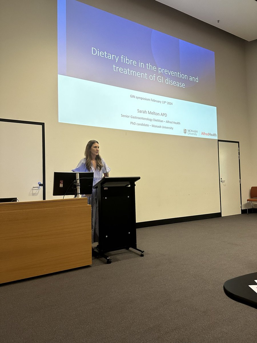 GIN Program (@gin_discovery) on Twitter photo Traveling to the other end of the GI tract with <a href="/sarahlmelton/">Sarah Melton</a> discussing dietary fiber as a therapeutic for GI disease 🌾#GINSymposium2024 Traveling to the other end of the GI tract with <a href="/sarahlmelton/">Sarah Melton</a> discussing dietary fiber as a therapeutic for GI disease 🌾#GINSymposium2024