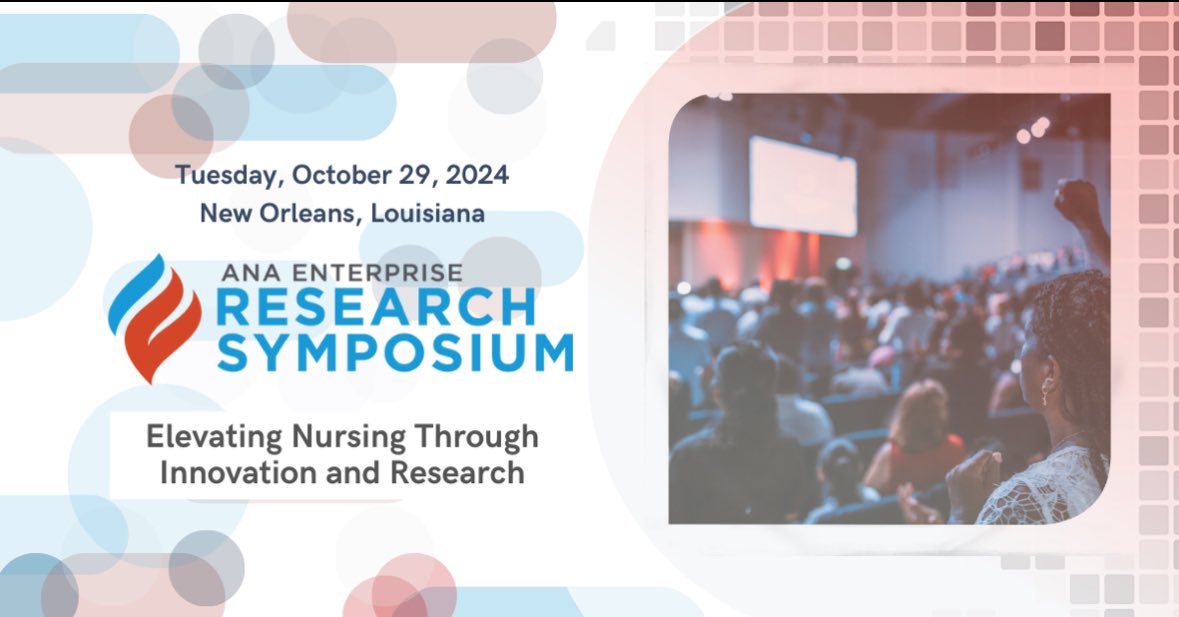 The call for proposals for the 2024 ANA Enterprise Research Symposium is open! We are looking for proposals that emphasize the role of innovative approaches in nursing research. 

Find more information at bit.ly/ANAEnterpriseR…

#NursingResearch #Innovation #Research #Nursing