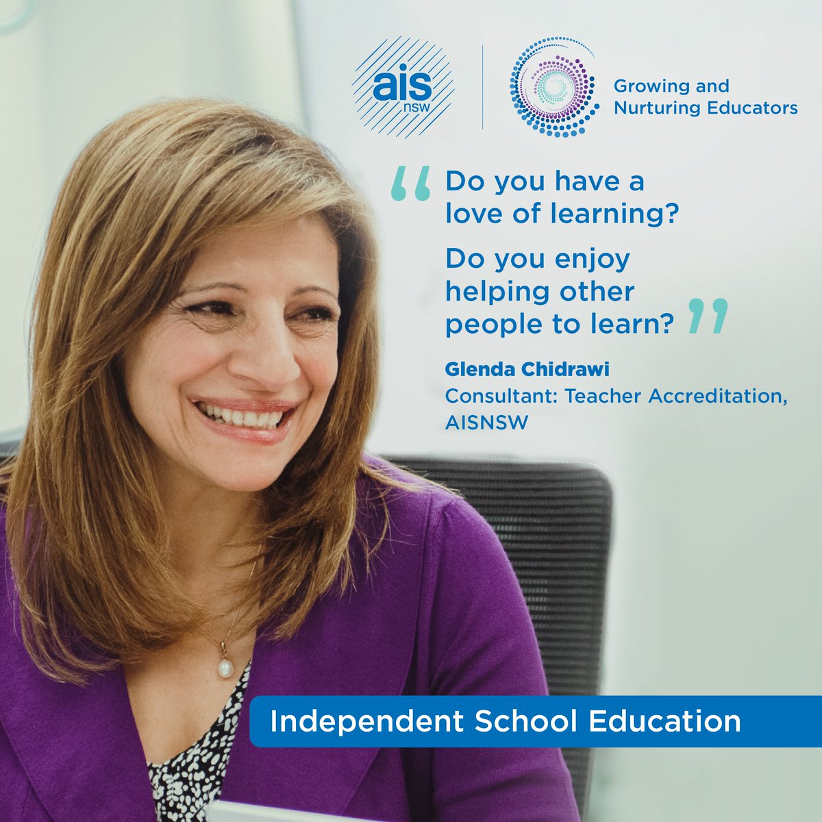 Thinking about becoming a teacher? Hear what AISNSW staff love about teaching. #MakeaDifference #GrowingNurturingEducators
ow.ly/sucq50PXrEL