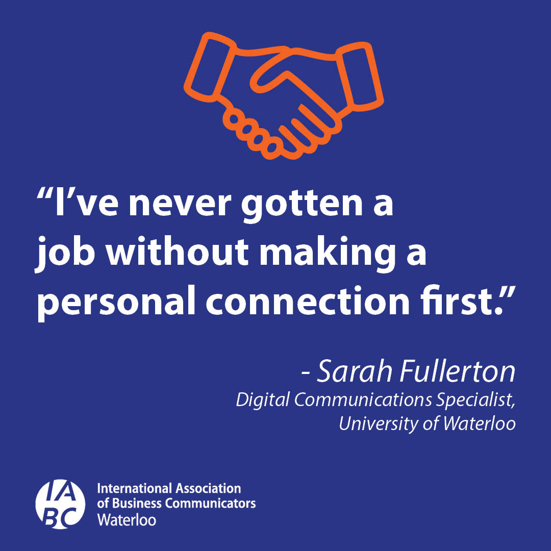 When a job posting goes live, employers are often filtering through hundreds of applicants. Start with your existing #network and see who knows someone hiring.

Don’t have someone in your network? That’s what <a href="/IABC/">IABC</a> membership and events are for.