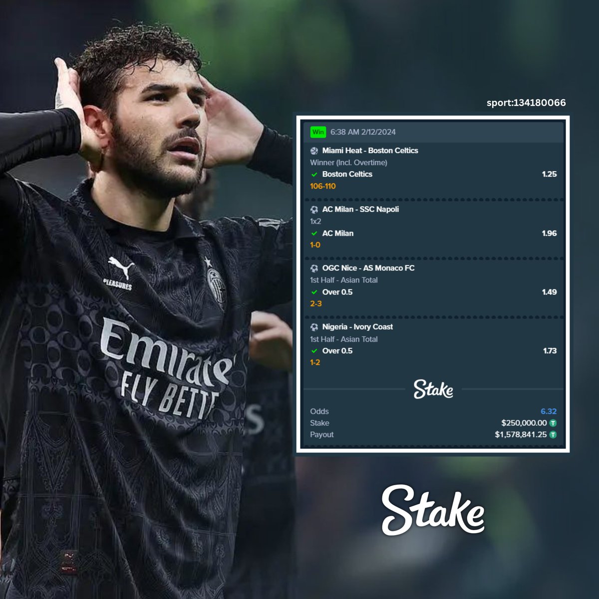 Stake.com tweet media