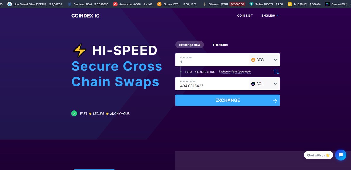 ChainRouter's tweet image. Exchange #CRYPTO Fast + Anonymous on #COINDEX

No Transaction Limits. 100% Secure. 🔑

CoinDex.io

#DEFI #SOLANA #ETHEREUM #MEMECOINS #SWAP