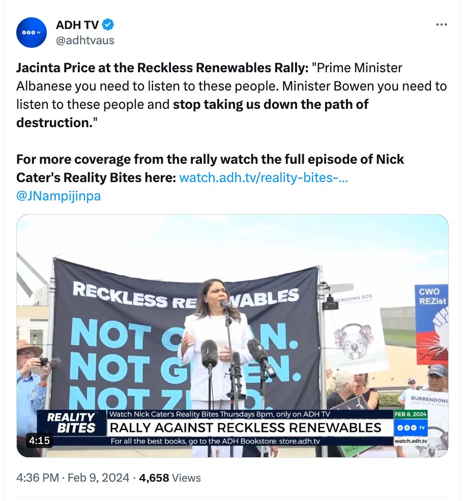 Both faces of the "No" campaign against the Indigenous Voice are shills for the fossil fuels industry. 
It's almost as though the "No" movement was run by the fossil fuels sector. (Hot tip: it was.)