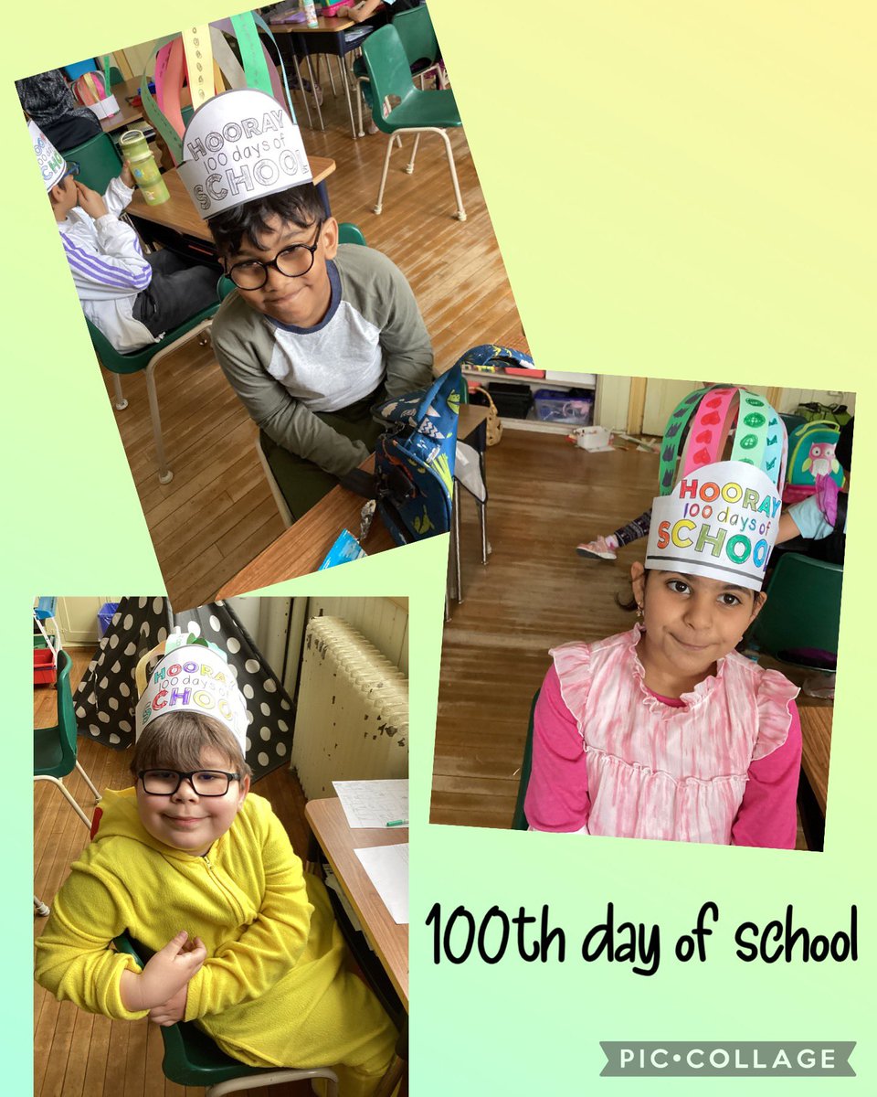 SYD_books_LDSB's tweet photo. Today we celebrated the 100th day of school and we have had a lot of fun in those 100 days!! @SydenhamPS_LDSB #100daysofschool #somuchfun #lotsoflearning π― https://t.co/pgNtRJvkts