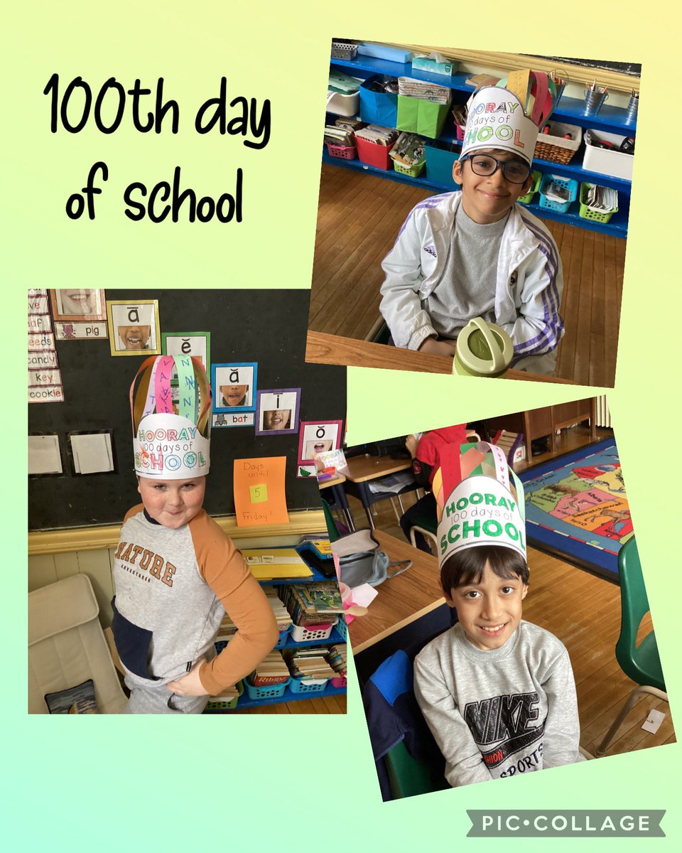 SYD_books_LDSB's tweet photo. Today we celebrated the 100th day of school and we have had a lot of fun in those 100 days!! @SydenhamPS_LDSB #100daysofschool #somuchfun #lotsoflearning π― https://t.co/pgNtRJvkts