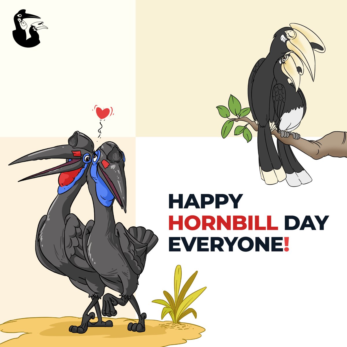 Hey there! It's Hornbill Day and we couldn't be more excited to celebrate these amazing birds with you!🐤 Let's show our love for these feathered friends by spreading awareness about their conservation and protection.  #HornbillDay #Conservation #Protection #IUCN #IUCNHSG