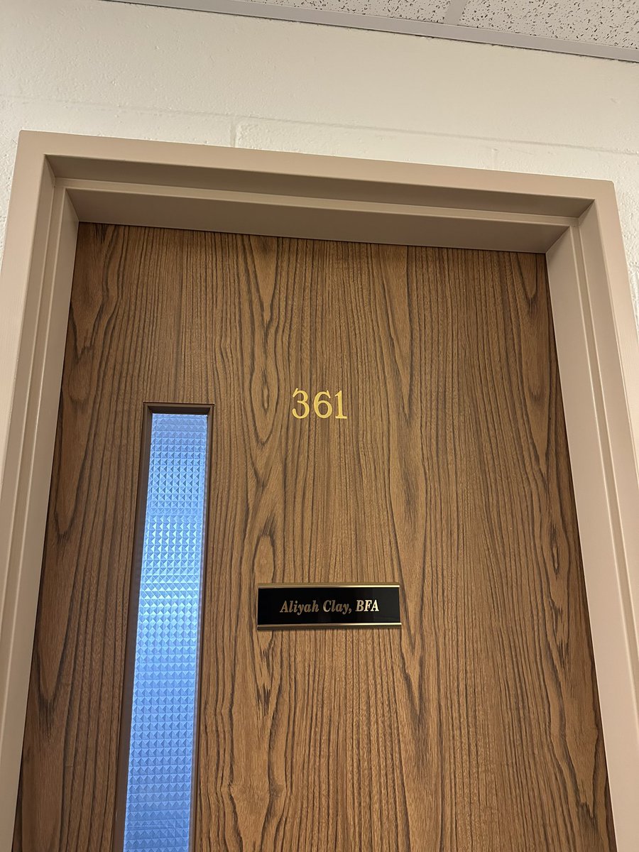 my little office door plaque (one day maybe more degrees)