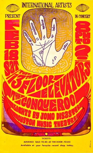 BeaconPurple's tweet photo. #The13thFloorElevators #Houston #TheConqueroo #Psychedelia #HoustonMusicTheatre https://t.co/0uojzQC2NI