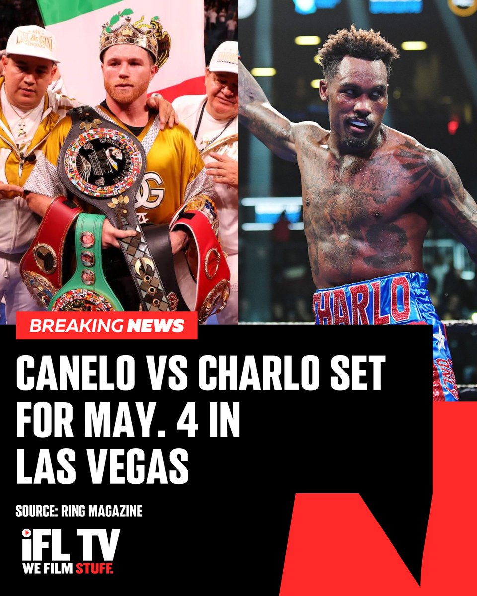 CANELO VS CHARLO SET FOR MAY. 4 IN LAS VEGAS ‼️

Canelo Alvarez will reportedly face his second Charlo on the bounce when he defends his undisputed super-middleweight championship against Jermall Charlo on May. 4 in Las Vegas 🥊

Who wins? 

#CaneloCharlo | #Boxeo | #BoxingNews