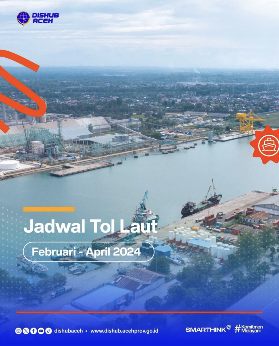 dishub_aceh's tweet photo. Salam #RakanModa!
Layanan angkutan barang di laut (Tol Laut) tahun 2024 sudah beroperasi, Iho.Kapan aja ya jadwalnya? Cek info berikut!
#dishubAceh
#TolLaut https://t.co/gQVem3pshG