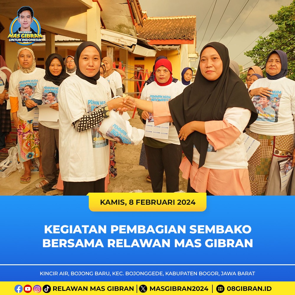 masgibran_id's tweet photo. Kegiatan bersama relawan Mas Gibran mengajarkan kami bahwa kebaikan tak hanya diukur dari apa yang kita berikan, tetapi dari seberapa dalam kita membuka hati untuk berbagi.

#RelawanMasGibran
#MasGibranUntukIndonesia
#gibranrakabumingraka
#prabowogibran
#prabowo
#gibran https://t.co/WAp1Ty60mR