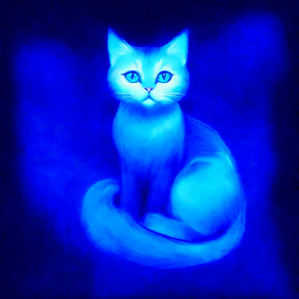 _thanks1004's tweet image. @nfprompt #MagicOfAI #NFTMagic $NFP #NFPrompt nfprompt.io/artwork/ZjW6N3… 
푸른 고양이!
@Bug4city #늘보ai대학교 #고양이