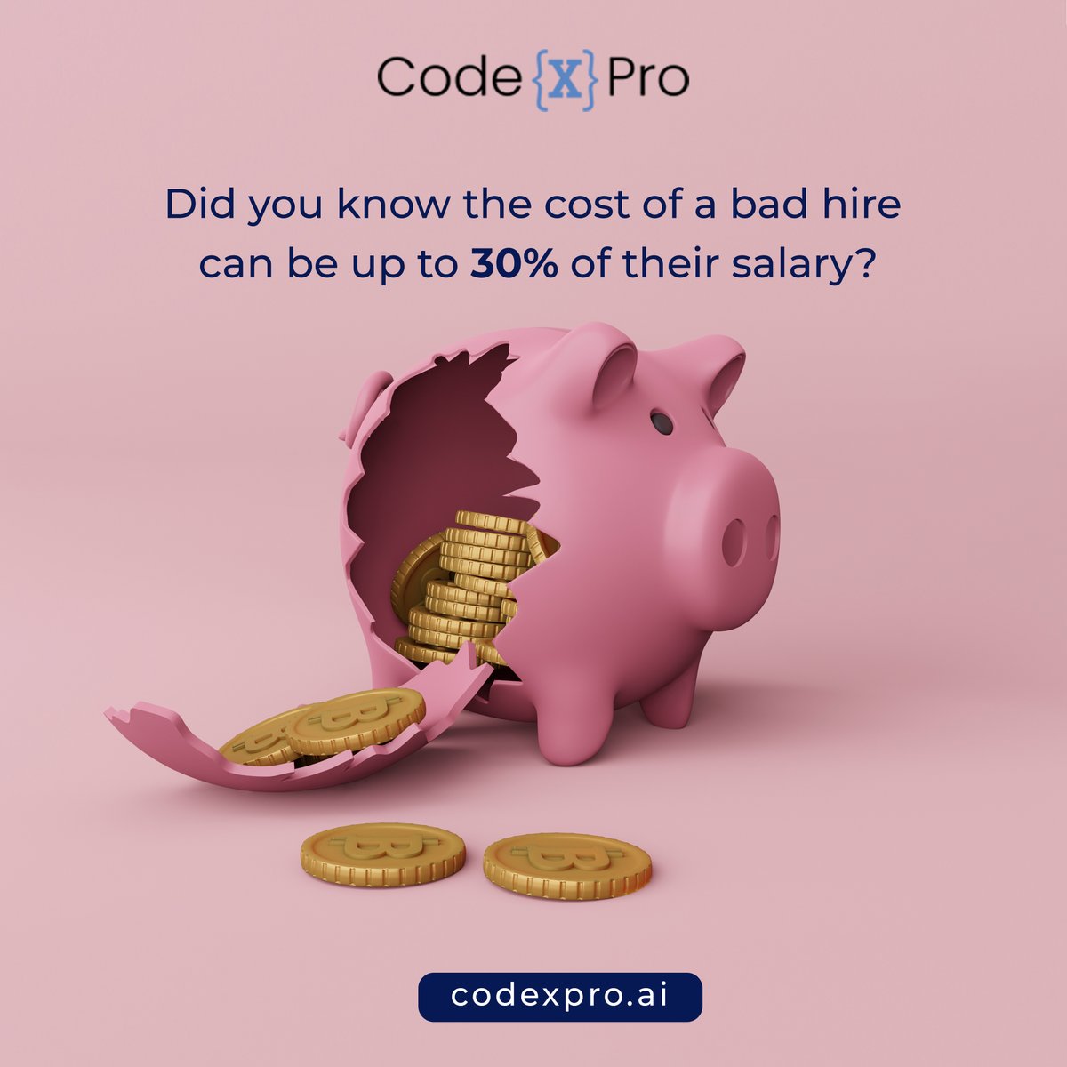 smalldayCodeX's tweet photo. Did you know the cost of a bad hire can be up to 30% of their salary? Partner with https://t.co/SVPTcleHrW to ensure you make the right choices every time.
 #hiringmistakes #talentmanagement #codexproai https://t.co/1gSiOG9Zk0