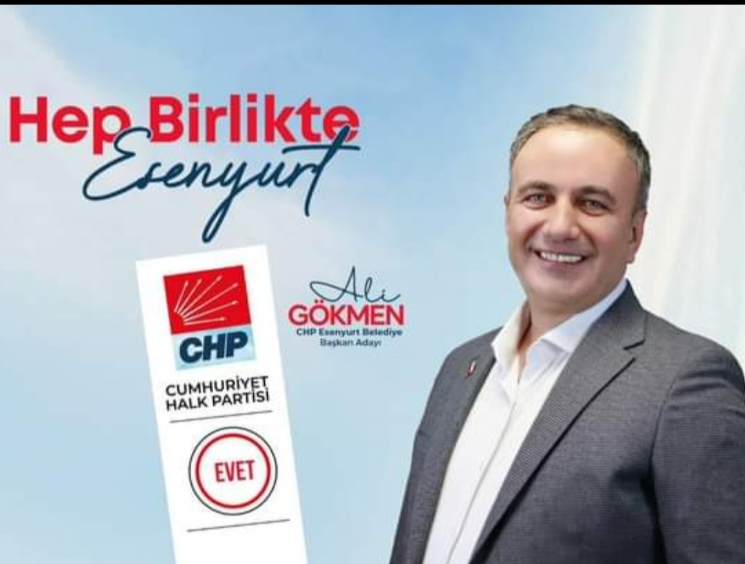 CHP Esenyurt Belediye Başkan Adayımız
Sivas'lı Hemşehrimiz Sn <a href="/AliGokmenCHP/">Ali Gökmen</a>  Başarılar Diliyoruz
Çalışkan, Dinamik ve Liyakatli  Olan Güvenimiz Tamdır. 
Her koşulda Yanınızdayız.
