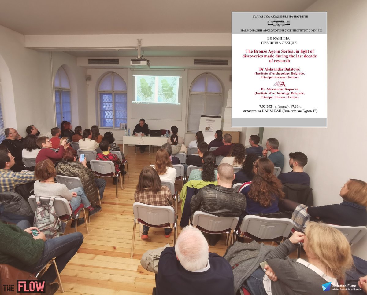 theFLOWserbia's tweet photo. Our team members, A. Bulatović and A. Kapuran, were invited to hold a lecture at the National Archaeological Institute with Museum of the Bulgarian Academy of Sciences.
#THE_FLOW
#programideje
#fondzanauku https://t.co/gVIQouzR5X