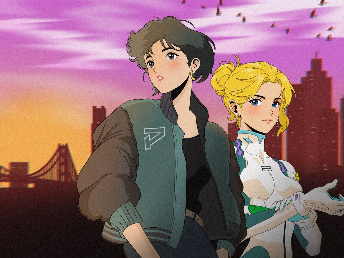 Retro vibes <a href="/Persona_Journey/">Persona</a> art ft. <a href="/HanaPersona_/">Hana</a>
#PersonaArt

Which Waifu are you picking? 

imagine lofi music playing at the background.
🅿️ushing 🅿️ersona

Are you in Timefall Valley?

<a href="/SpikePersona/">Spike</a> <a href="/Mani_NFTz/">MANI</a>