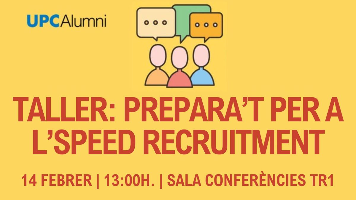 ESEIAAT - UPC (@eseiaat_upc) on Twitter photo L'#SpeedRecruitment de <a href="/la_UPC/">Universitat Politècnica de Catalunya (UPC)</a> #ESEIAAT us facilita el contacte online amb empreses per concertar la vostra 1ra experiència laboral
Prepara el teu CV amb <a href="/UPCAlumni/">UPC Alumni</a>  per oferir la teva millor imatge a les empreses 😀
Taller de preparació:
📆14F 
🕐13h
📍Sala conferències TR1 L'#SpeedRecruitment de <a href="/la_UPC/">Universitat Politècnica de Catalunya (UPC)</a> #ESEIAAT us facilita el contacte online amb empreses per concertar la vostra 1ra experiència laboral
Prepara el teu CV amb <a href="/UPCAlumni/">UPC Alumni</a>  per oferir la teva millor imatge a les empreses 😀
Taller de preparació:
📆14F 
🕐13h
📍Sala conferències TR1