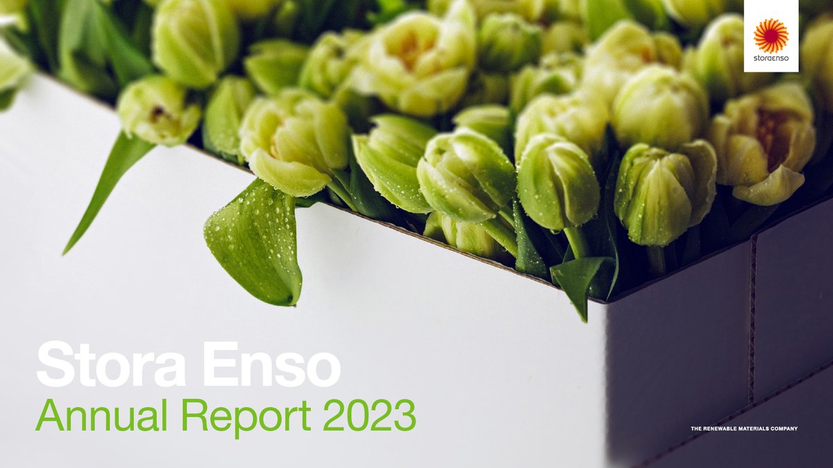 Today Stora Enso published its Annual Report for 2023! Take a closer look at our year here: storaenso.com/en/investors/a… #StoraEnso #AnnualReport #Sustainability