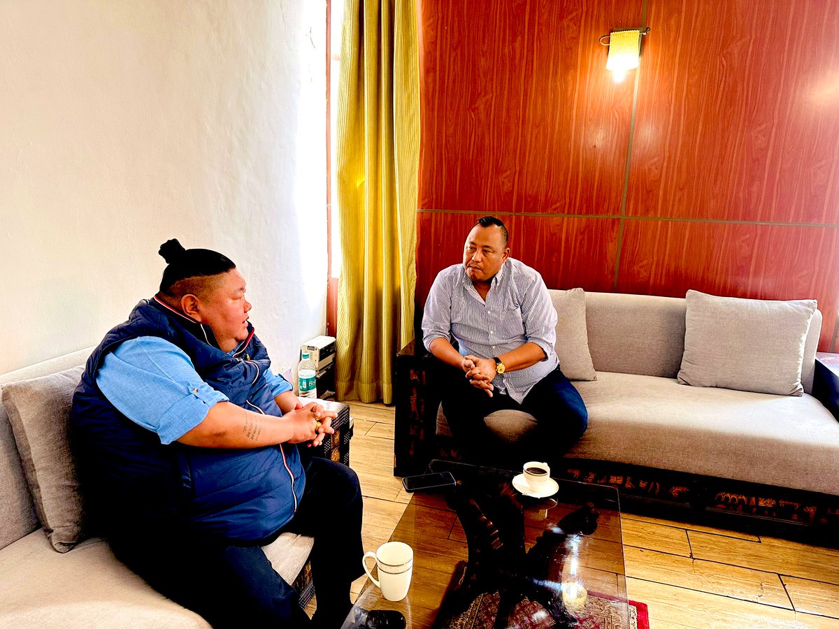 Privileged to call upon Hon'ble Minister, Tourism &amp; Higher Education, GoN Shri <a href="/AlongImna/">Temjen Imna Along</a> ji at Nagaland House, New Delhi today.
We held discussions on Party matters, from grassroots level strengthening to upcoming activities of the Lok Sabha Elections 2024.
Thank you Sir for
