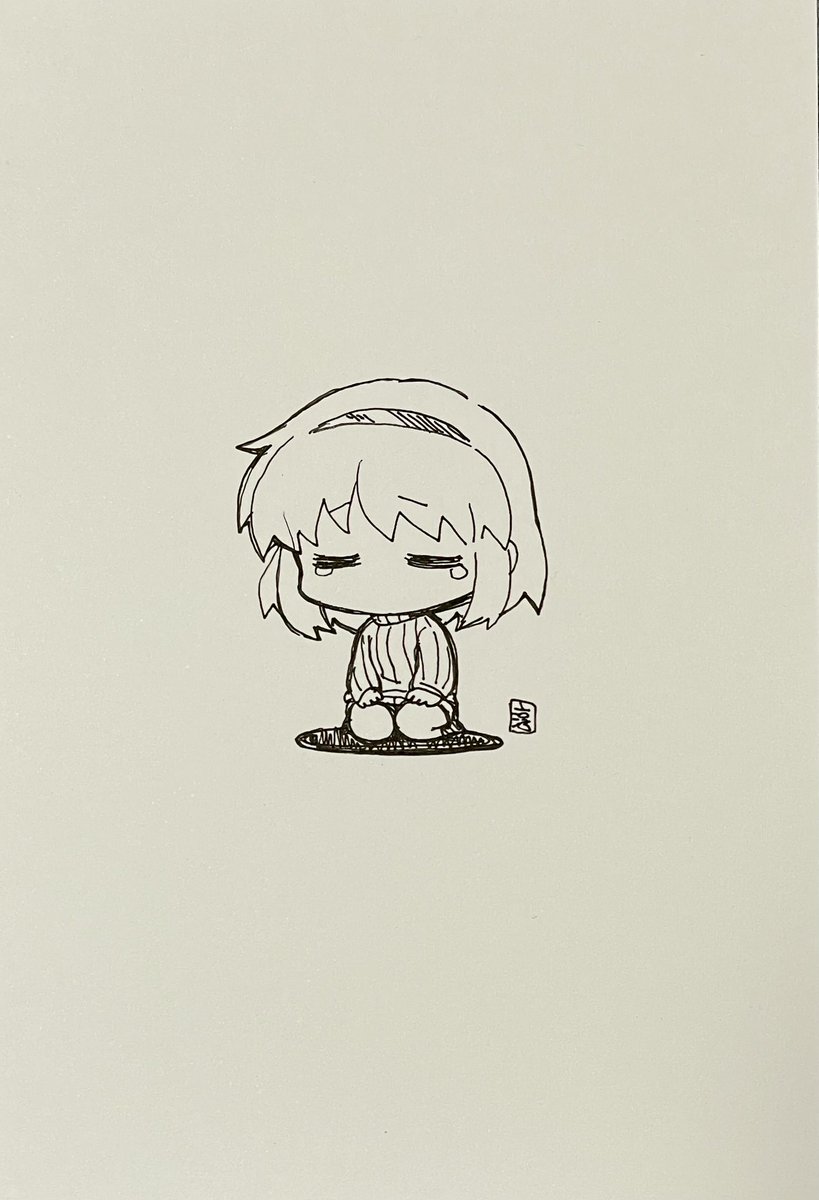 アイギス(ペルソナ3) ,アリス・マーガトロイド 「454日目のアナログイラストです。 」|池田淳のイラスト