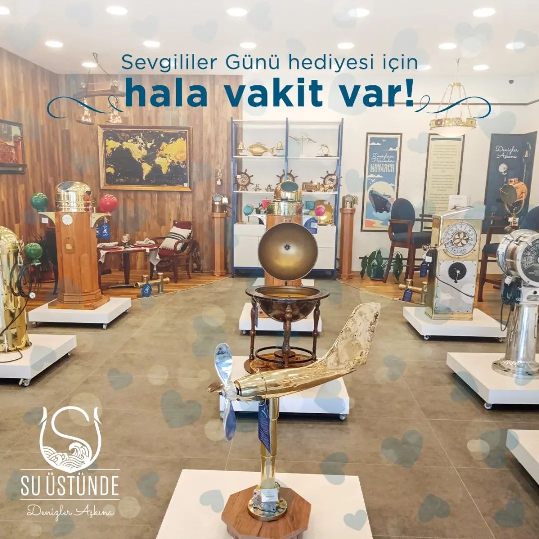 Yarın Sevgililer Günü! Hala sevgilinize bir hediye almadıysanız, Su Üstünde mağazalarına gelip birbirinden özel ürünlerimizden satın alabilirsiniz.
#suüstünde #denizleraşkına #sevgililergünü #hediye #hediyelikeşya #onlinealışveriş #onlinesipariş #deniz #denizcilikürünleri #mağaza