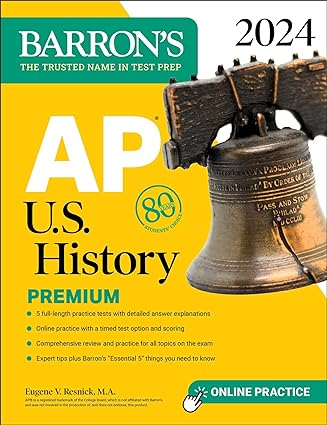 AP U.S. History Premium, 2024 by Eugene V. Resnick M.A (Author) Barrons Educational Services (Publisher) Buy from computer bookshop using this link: tinyurl.com/mppwc4dc #bookgiveaway #satexam #sat #digitalsat #digitalsatprep #digitalsatexam #testprep #barronspublishing
