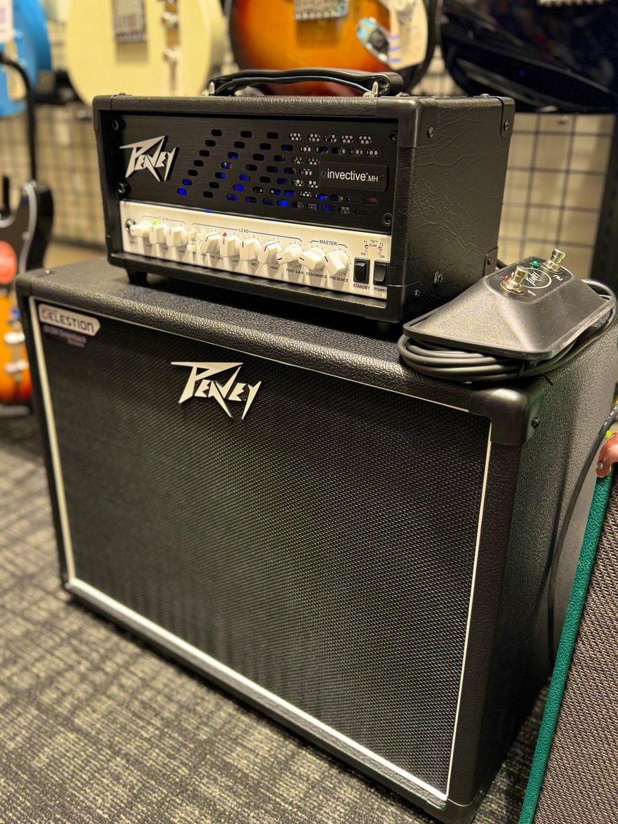 Peavey_JP's tweet photo. 島村楽器 くずはモール店@shima_kuzuhaにて
Peavey
invective MH & 112-6 Cabinet
展示中です!!🎸
お近くに寄られた際は是非お立ち寄りください✨✨
#PEAVEY #invective #ギターアンプ https://t.co/4tPcCaPRlR