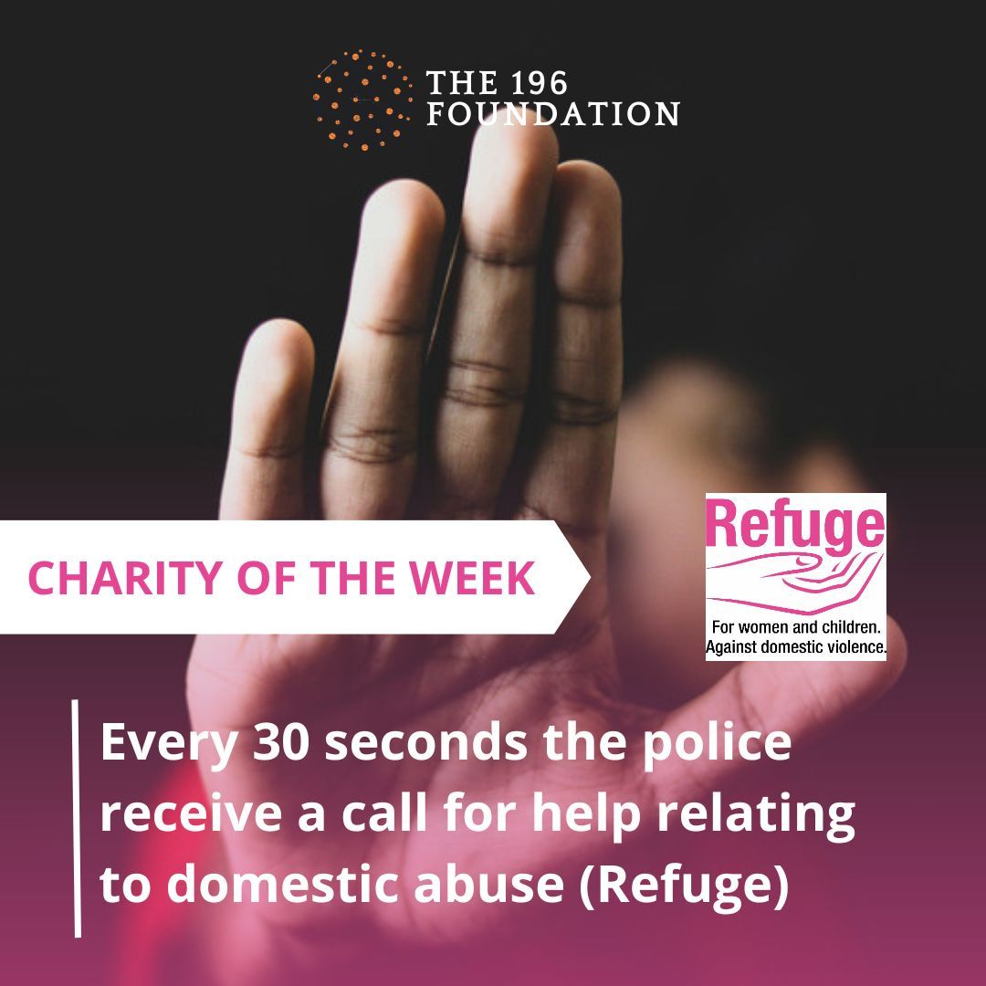196_foundation's tweet image. Our chosen Charity of the Week is Refuge, the country’s largest provider of services for women and children experiencing domestic abuse and gender-based violence. Refuge is a vital lifeline for thousands of women and children every year. 

#refuge #workforgood #charityoftheweek