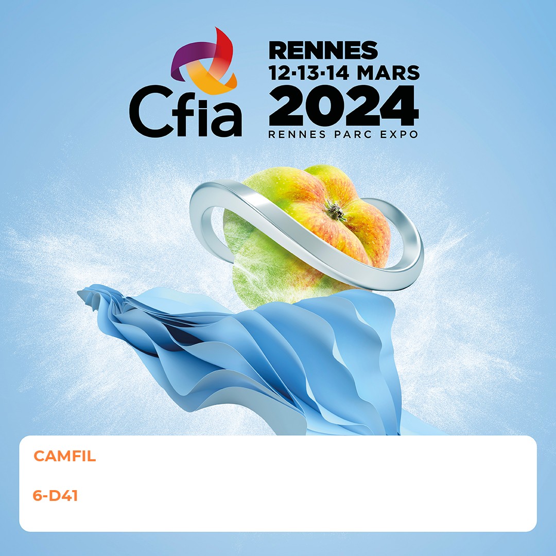 CAMFIL sera présent sur le salon #CFIA le rendez-vous incontournable de la filière #agroalimentaire.

Stand 📍 Hall 6 - D41, du 12 au 14 mars 2024 au Parc des Expositions de Rennes.  

Téléchargez votre badge visiteur 👉: okt.to/cfXsPw

#depoussiereur #filtration
