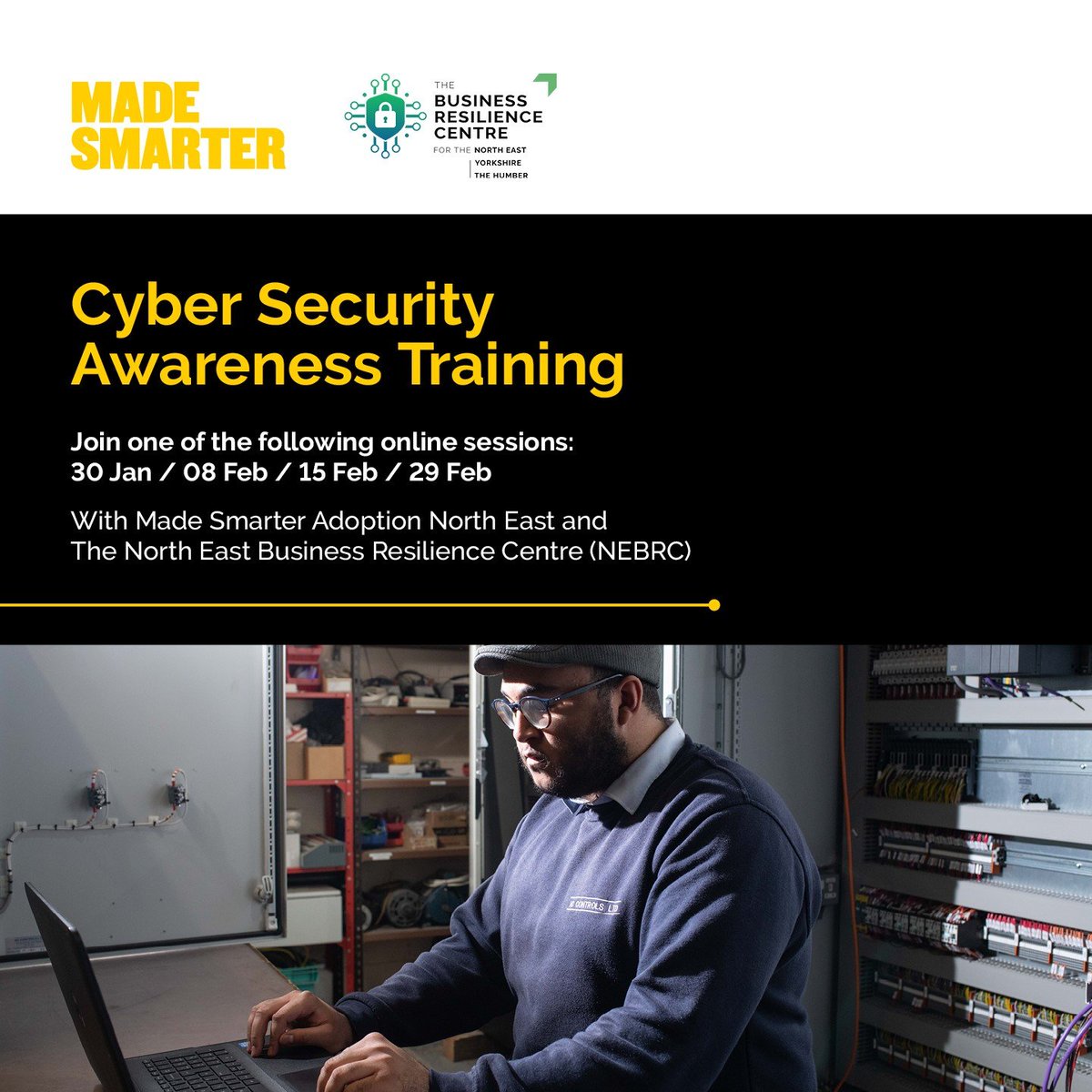Around 1/2 SMEs experience at least one cyber attack each year. This free cyber security awareness training from Made Smarter Adoption North East will help protect your business from attack. orlo.uk/GY4Gb