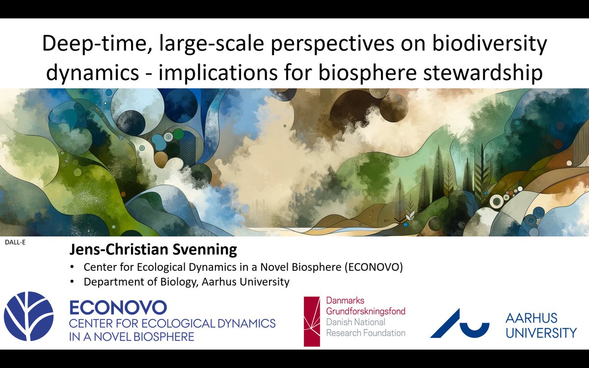 Jens Svenning (@jcsvenning) on Twitter photo Looking forward to give my keynote on "Deep-time, large-scale perspectives on #biodiversity dynamics - implications for #biosphere stewardship" at #NAEM2024 Biodiversity, Bending the curve from theory to practice🌿🌐🦓 Great to be back - thx a lot for inviting me <a href="/NERN_network/">Netherlands Ecological Research Network (NERN)</a>!☘️ Looking forward to give my keynote on "Deep-time, large-scale perspectives on #biodiversity dynamics - implications for #biosphere stewardship" at #NAEM2024 Biodiversity, Bending the curve from theory to practice🌿🌐🦓 Great to be back - thx a lot for inviting me <a href="/NERN_network/">Netherlands Ecological Research Network (NERN)</a>!☘️