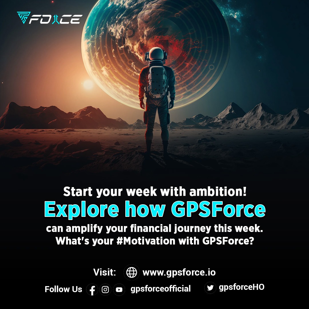 gpsforceHO's tweet photo. 🚀 𝐒𝐭𝐚𝐫𝐭 𝐲𝐨𝐮𝐫 𝐰𝐞𝐞𝐤 𝐰𝐢𝐭𝐡 𝐚𝐦𝐛𝐢𝐭𝐢𝐨𝐧! Explore how GPS Force can amplify your financial journey. What's motivating you with GPSForce? 

httsp://gpsforce.io 
#Ambition #GPSForce https://t.co/ivb6O2h8bu