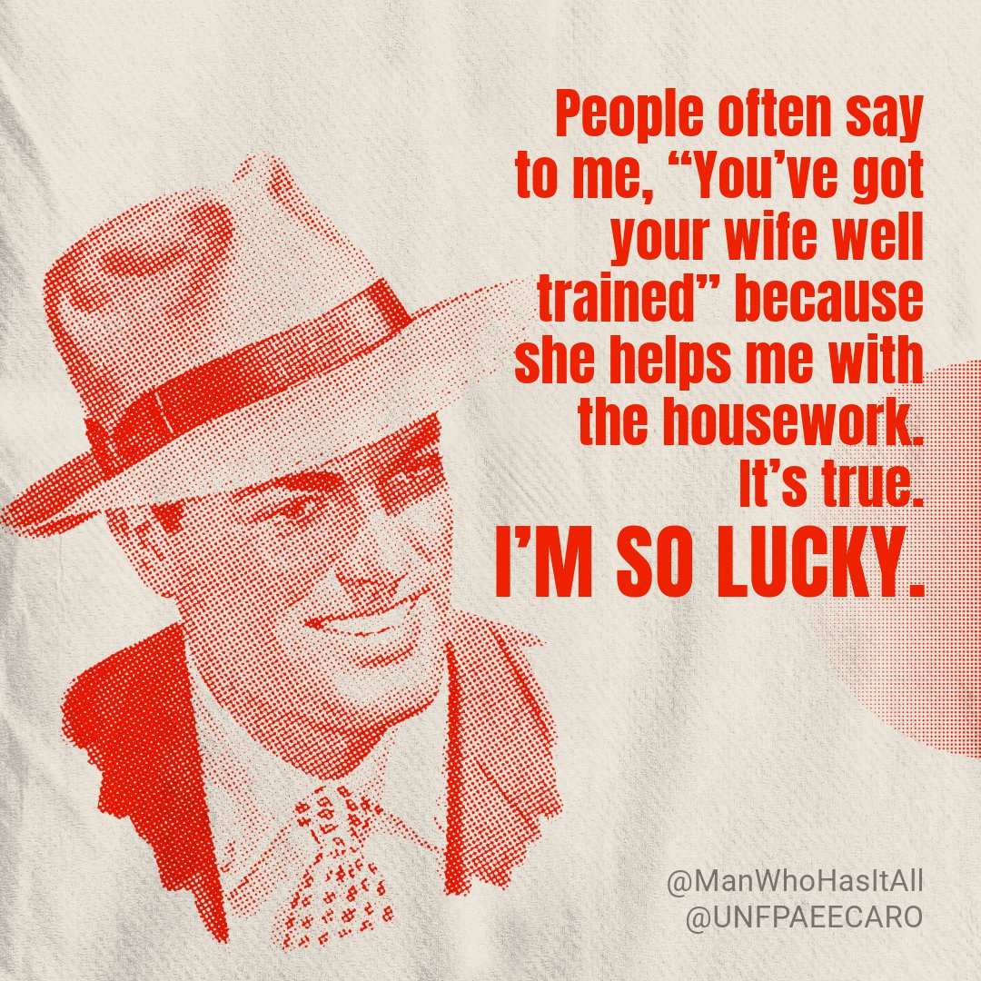 unfpaeecaro's tweet photo. Amusing?
Perhaps, but not for the many women who hear this while being expected to shoulder the double burden of paid & unpaid work.
On #ValentinesDay, with @manwhohasitall, we’re calling out biases in norms around gender roles.
#ParodyAlert https://t.co/gb1LMLekew
